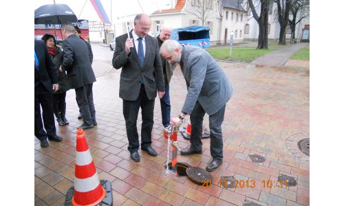 Übergabe der Fernwasserversorgung des Versorgungsgebietes Allstedt