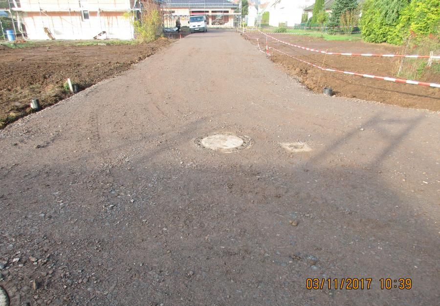 Trinkwasserleitung, Schmutz- und Regenwasserkanalisation Gemeinde Südharz OT Roßla Fußstieg