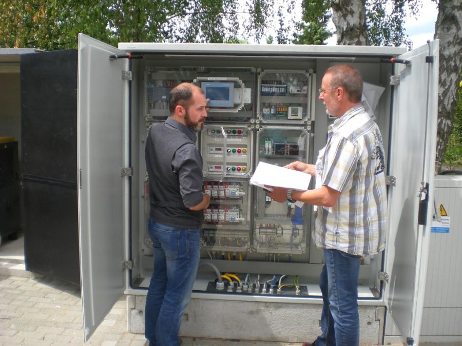 Foto von der Abwasserverbindungsleitung Bornstedt nach Osterhausen, Leitsystem