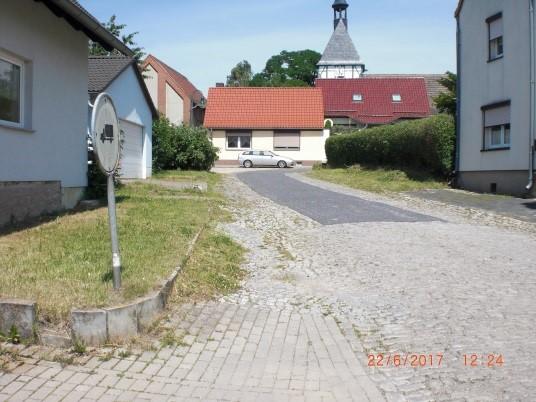 Neuverlegung Trinkwasserversorgungsleitung, Bau Ortsnetz Schmutz- und Regenwasserkanalisation – 1. Bauabschnitt, Gemeinde Allstedt OT Liedersdorf, im Jahr 2018/19, Bild 2