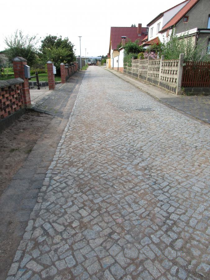Straßendecke nach den Bauarbeiten