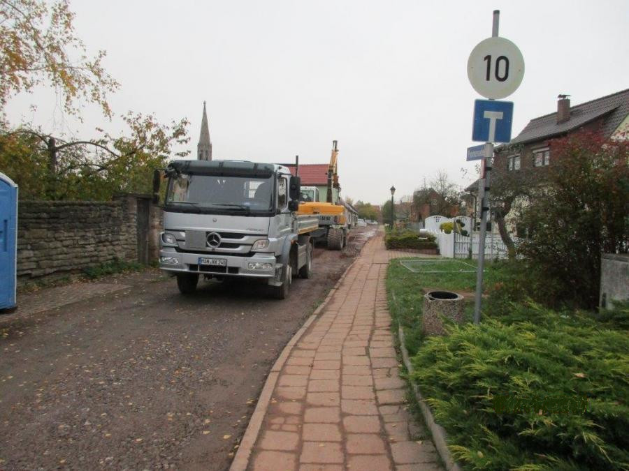 Rohrverlegung an der Promenade