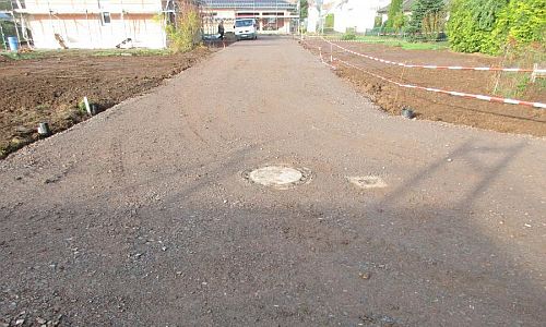 Trinkwasserleitung, Schmutz- und Regenwasserkanalisation Gemeinde Südharz OT Roßla Fußstieg